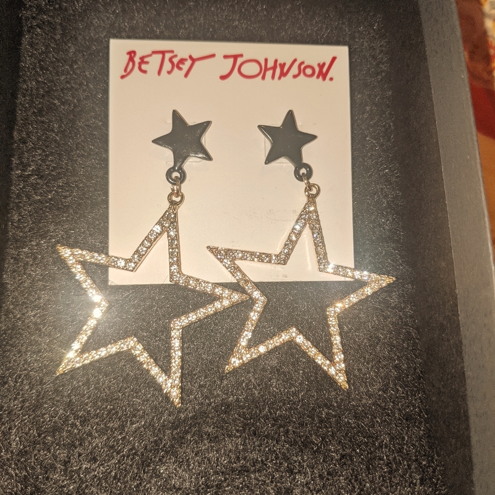 Betsey Johnson Star earrings 💋